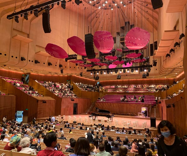 Sydney Opera House music performance.